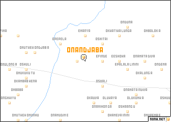 map of Onandjaba