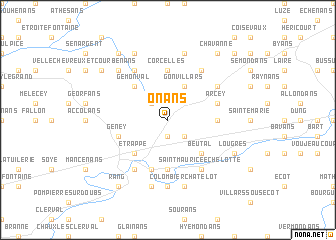 map of Onans