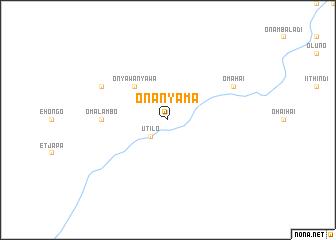 map of Onanyama