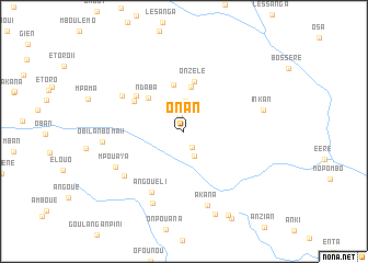 map of Onan