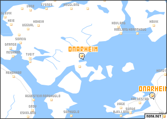 map of Onarheim