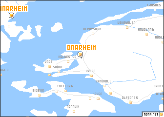 map of Onarheim