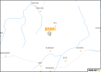 map of Onari