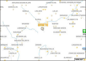 map of Oñate