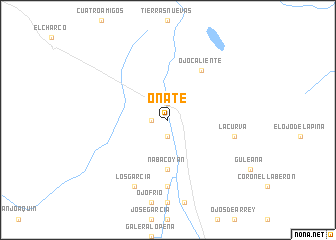 map of Oñate