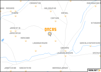 map of Onças