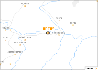 map of Onças