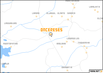 map of Once Reses