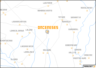 map of Once Reses