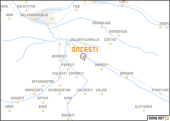 map of Onceşti