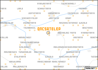 map of Oncsatelep