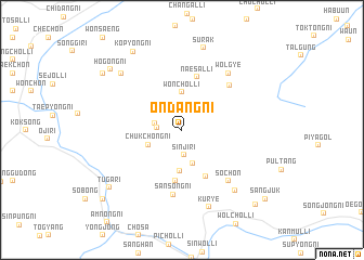 map of Ondang-ni