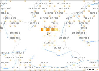 map of Ondarra