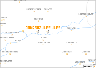 map of Ondas Azules