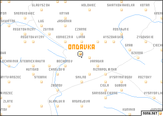 map of Ondavka