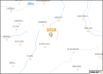 map of Onda