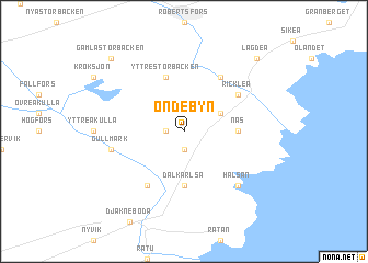 map of Öndebyn