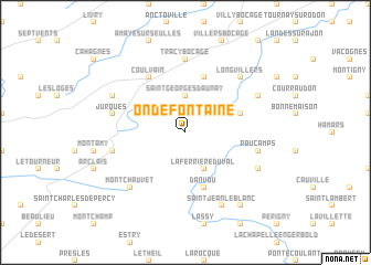 map of Ondefontaine