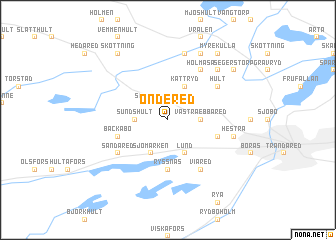 map of Öndered