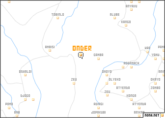 map of Onder