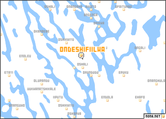 map of Ondeshifiilwa