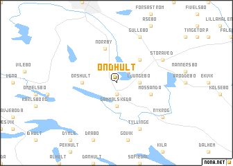 map of Öndhult