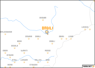 map of Ondili