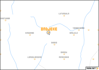 map of Ondjeke