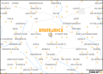 map of Ondrejovce
