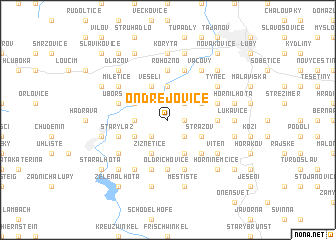 map of Ondřejovice