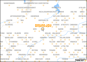 map of Ondřejov