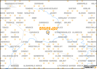 map of Ondřejov