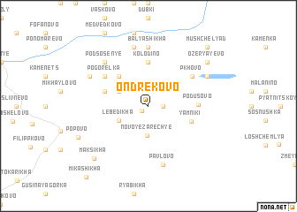 map of Ondrekovo