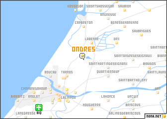 map of Ondres