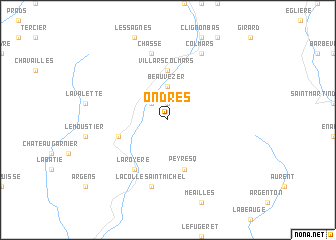 map of Ondres