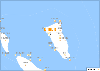 map of Ondur