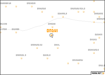 map of Ondwi