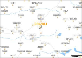 map of Ondzuļi