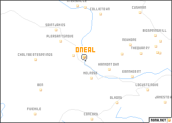 map of O\