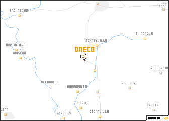 map of Oneco