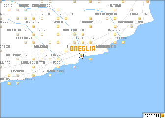 map of Oneglia