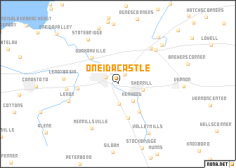 map of Oneida Castle