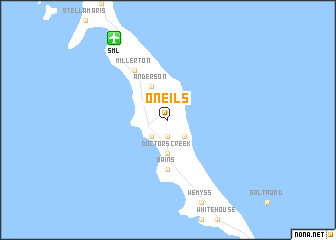 map of OʼNeils