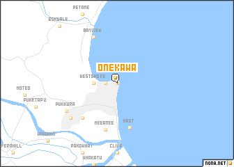 map of Onekawa