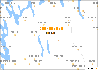 map of Onekwaya