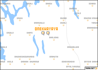 map of Onekwaya