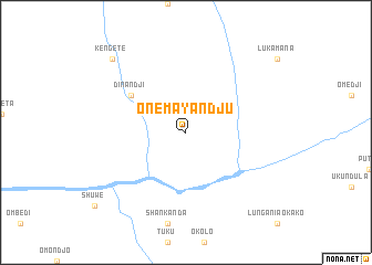 map of Onema-Yandju