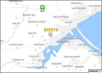 map of Oneota