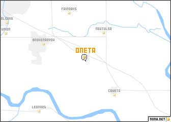 map of Oneta
