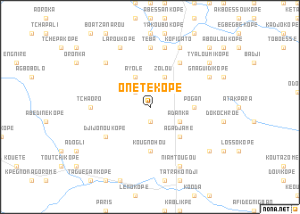 map of Onétékopé